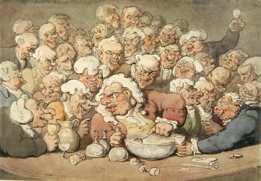Detail of Serving Punch, c.1815-20 by Thomas Rowlandson