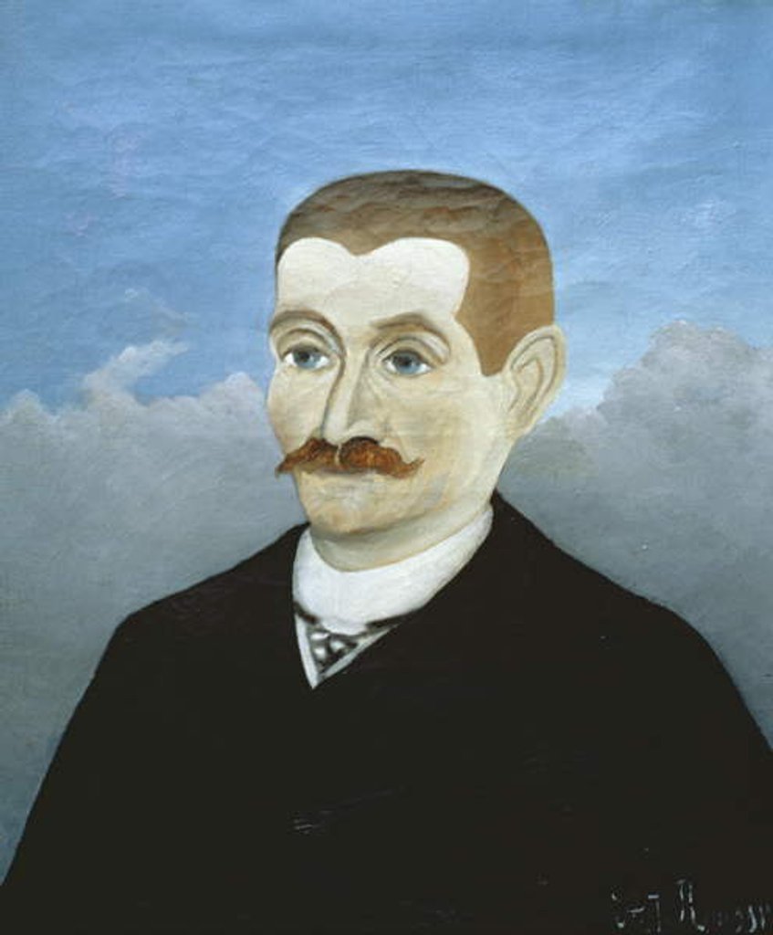 Detail of Portrait of a Red-Haired Man by Henri J.F. Rousseau