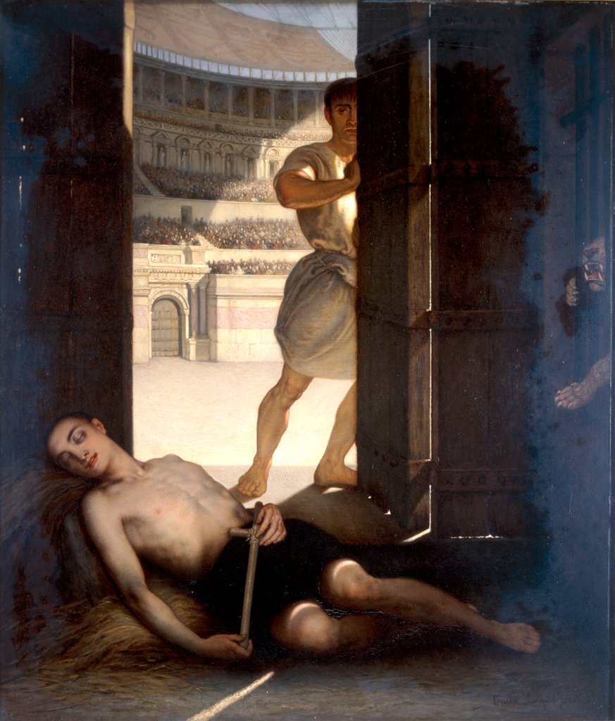 Detail of A Christian Martyr by Ernst Slingeneyer