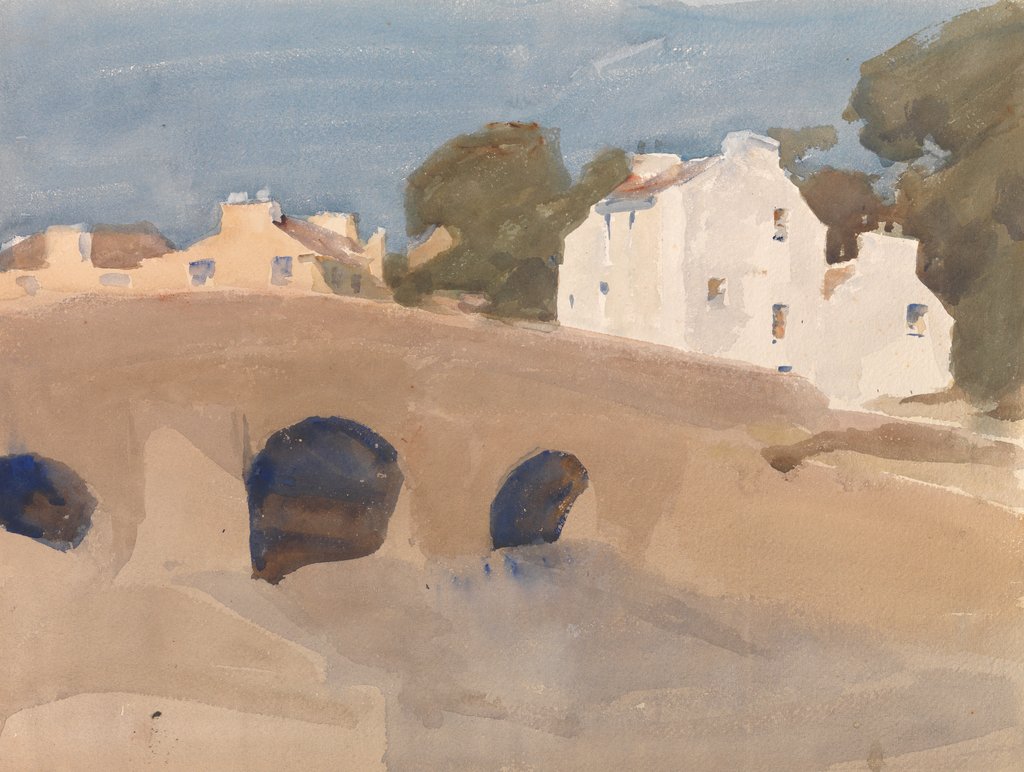Detail of The Bridge, Old Laxey by Archibald Knox