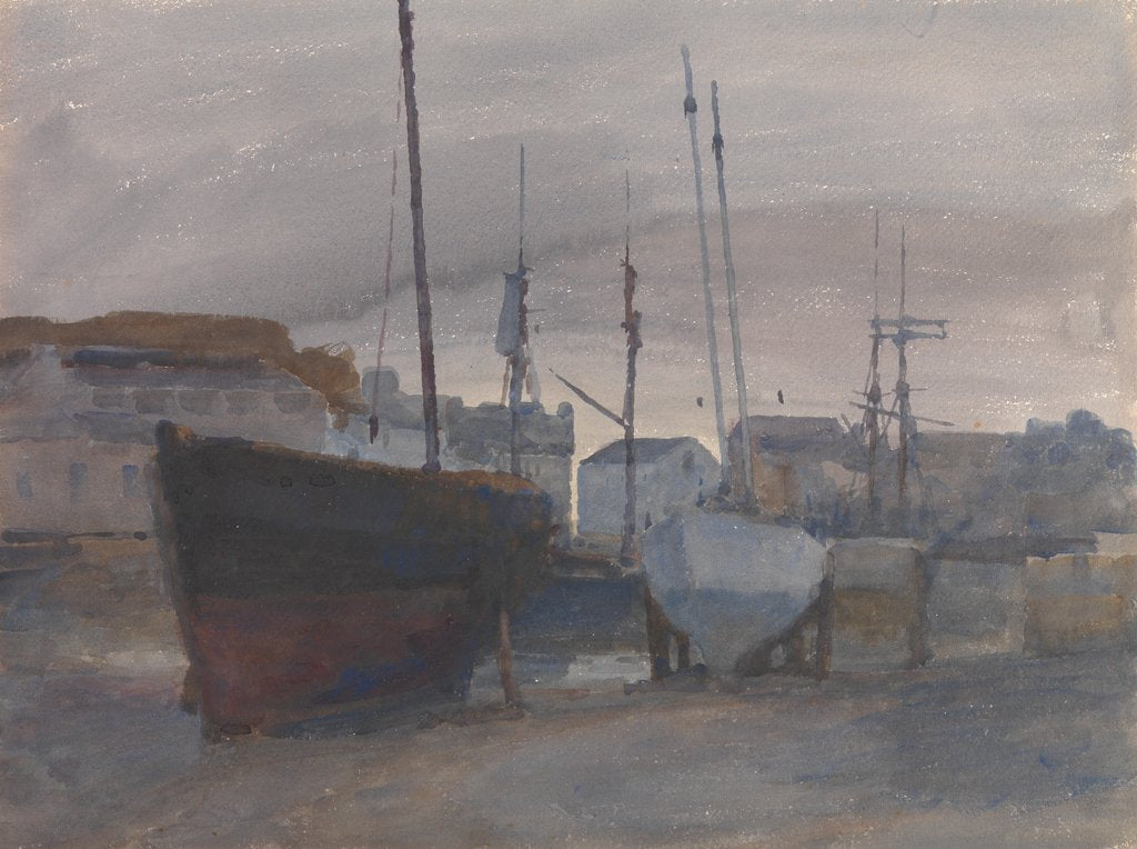 Detail of Low Tide, Inner Harbour, Castletown by Archibald Knox