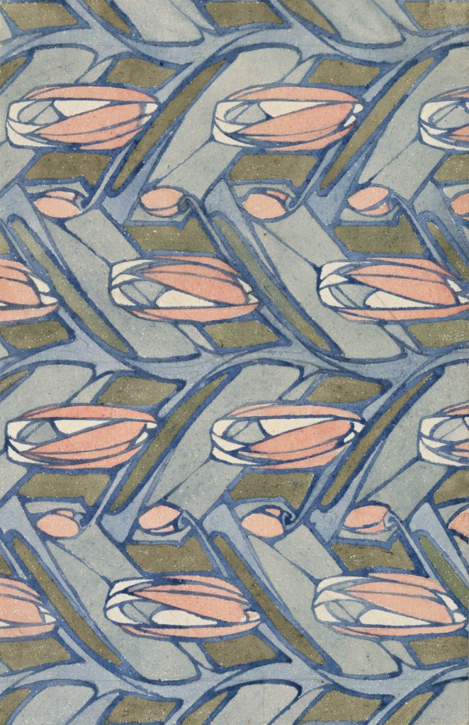 Detail of Buds and leaves design by Archibald Knox