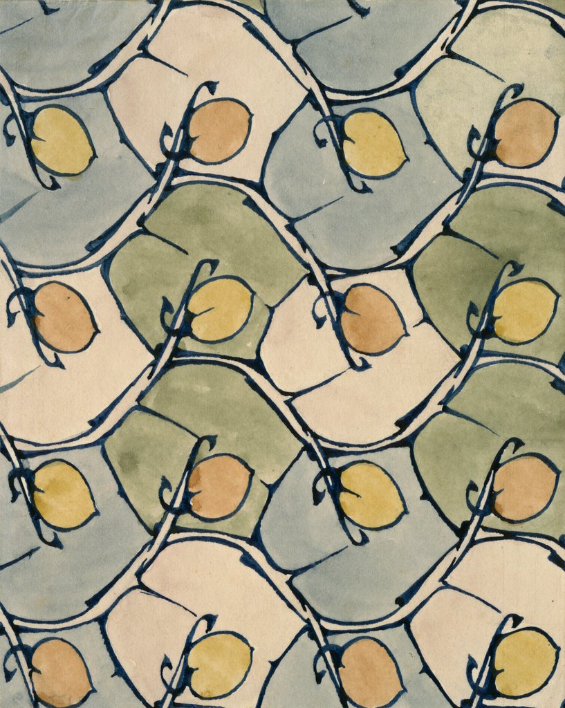Detail of Buds and leaves design by Archibald Knox