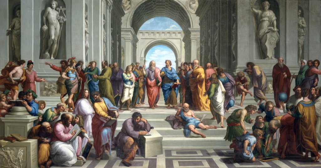 Detail of The School of Athens by Anton Raphael Mengs