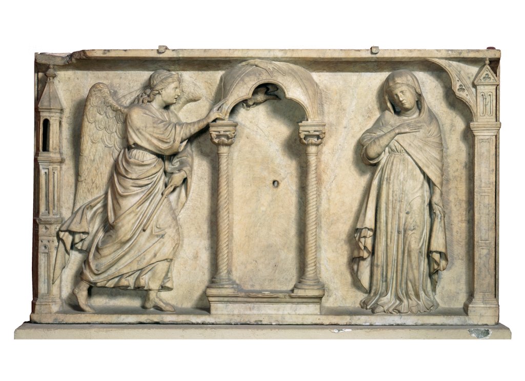 Detail of The Annunciation by Arnolfo di Cambio