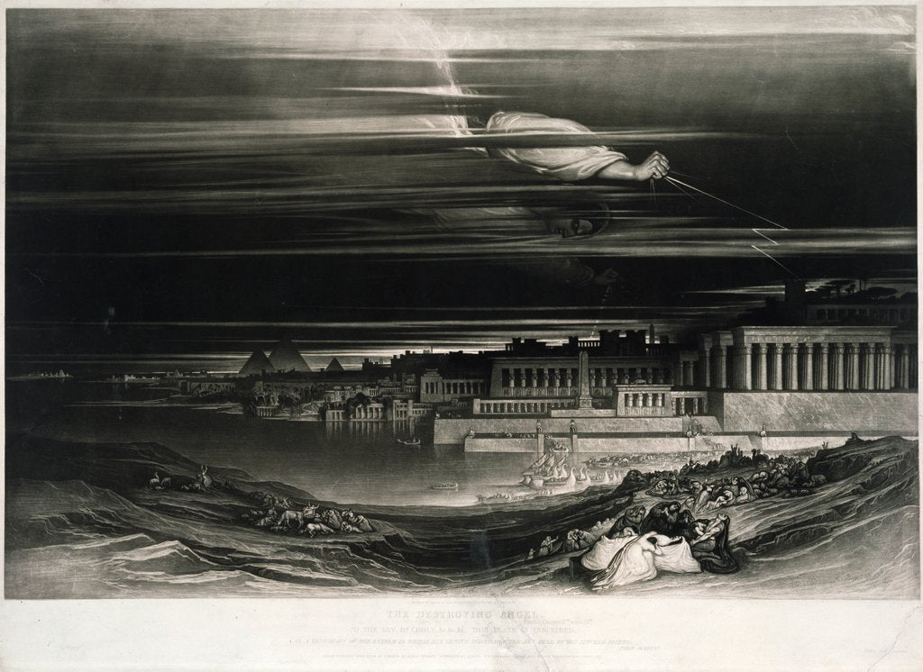 Detail of The Destroying Angel by John Martin