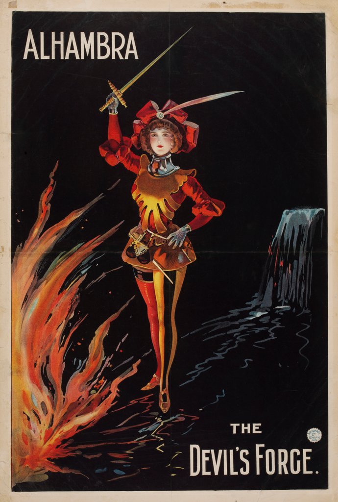 Detail of Poster advertising The Devil's Forge, by Weiner's Ltd by J. Weiner Ltd.