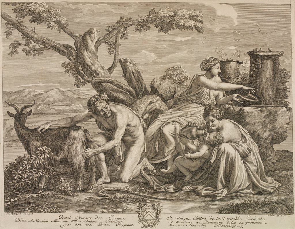 Detail of Jupiter nourished by the Corybantes by Guillaume Château; Nicolas Poussin