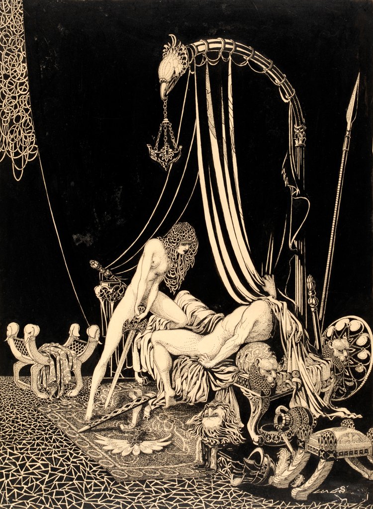 Detail of Judith Slaying Holofernes by Harry Clarke