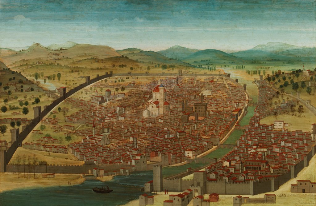 Detail of View of Florence from the South West by Francesco Rosselli