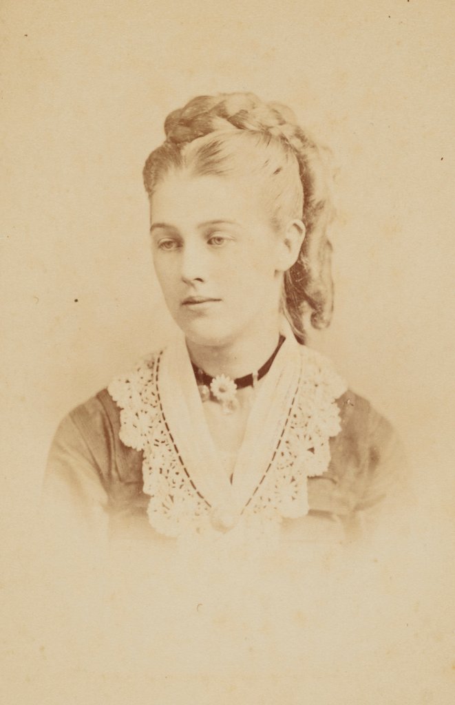 Detail of Miss Alice Miles by Jabez Hughes