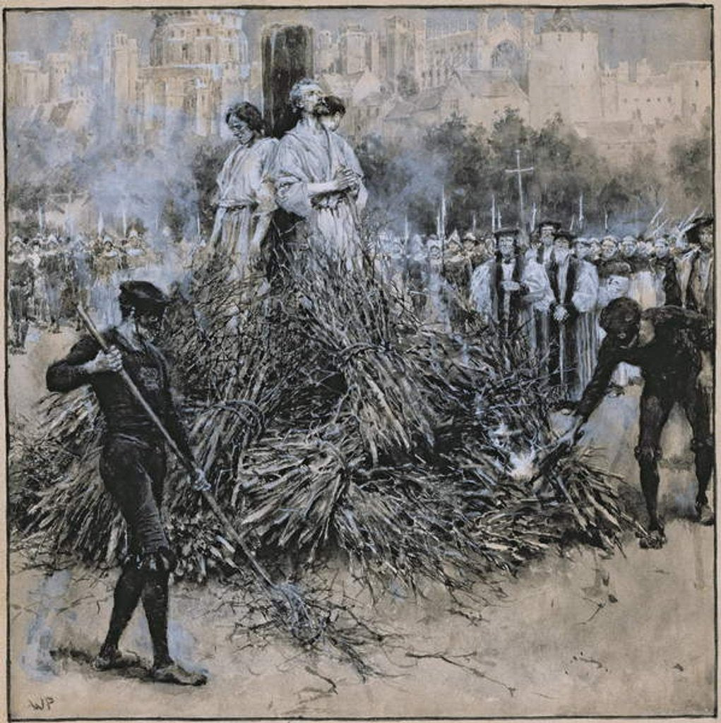 Detail of The Martyrdom of Robert Testwood by Walter Stanley Paget