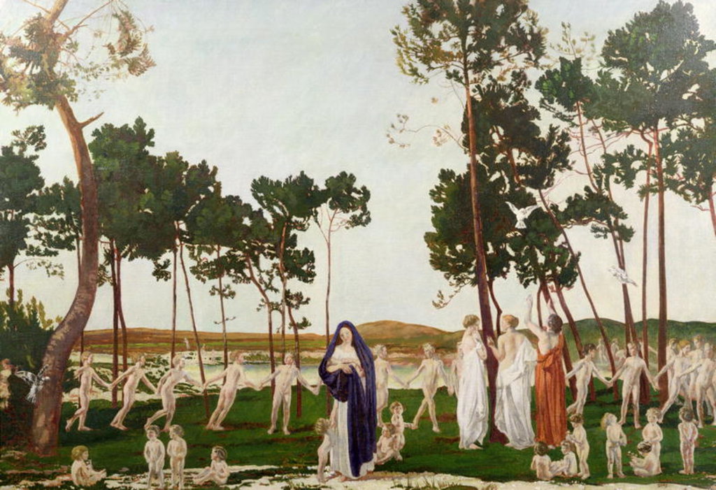 Detail of The Wood at the End of the World by Charles Sims