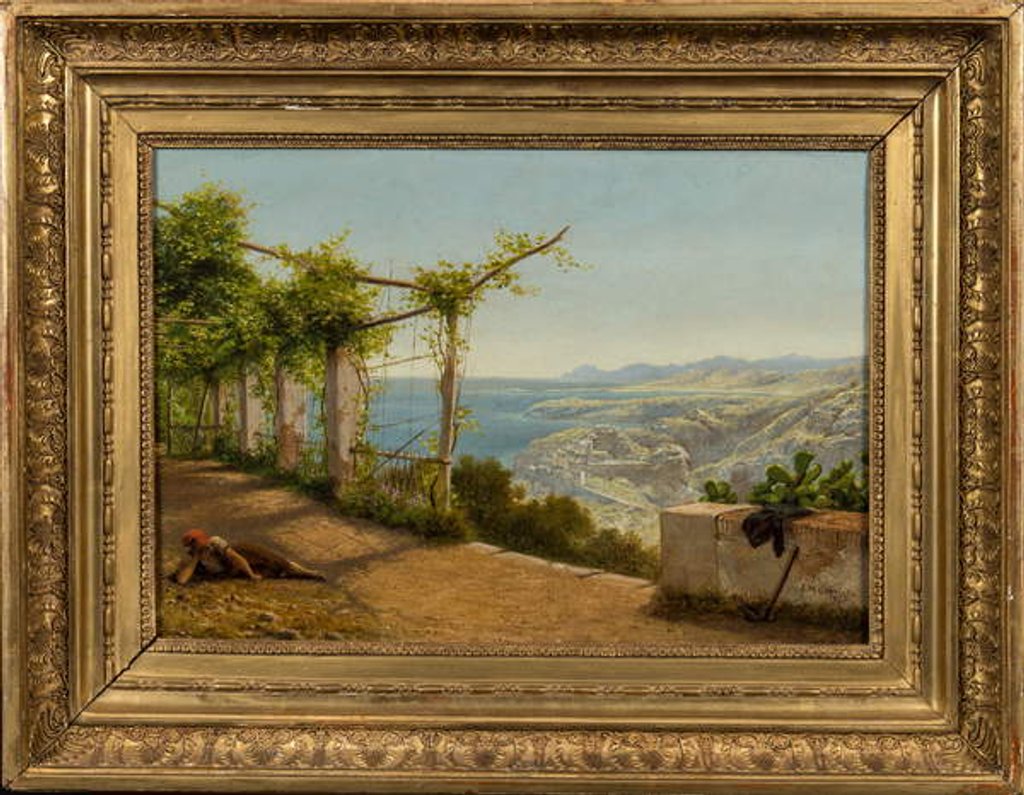 Detail of Near Nice, 1872 by John Mulcaster Carrick
