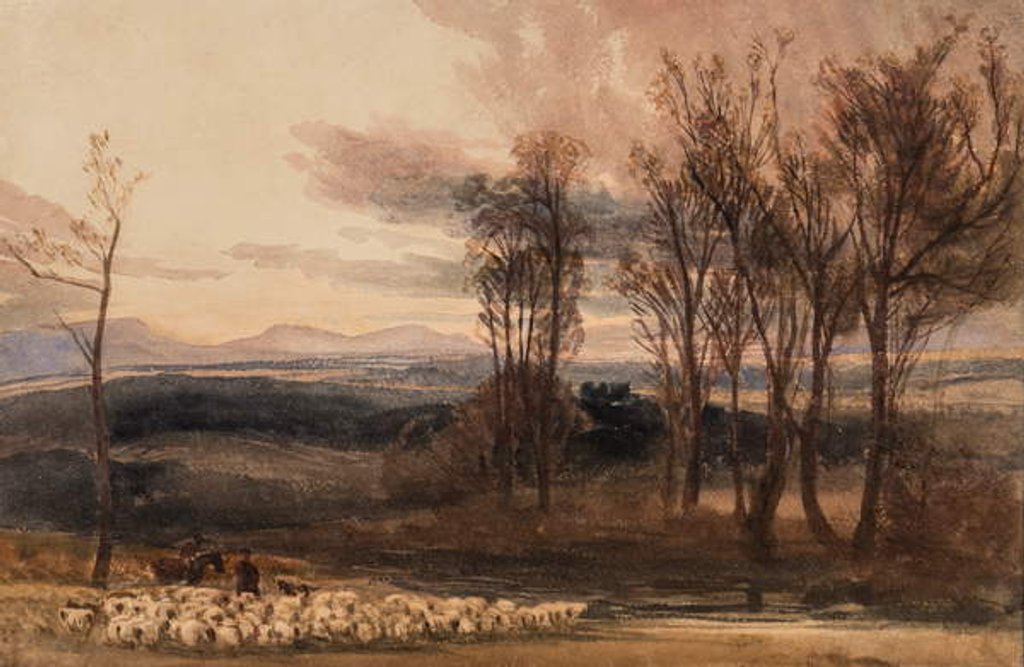 Detail of Winter's Dusk, c.1830 by Peter de Wint