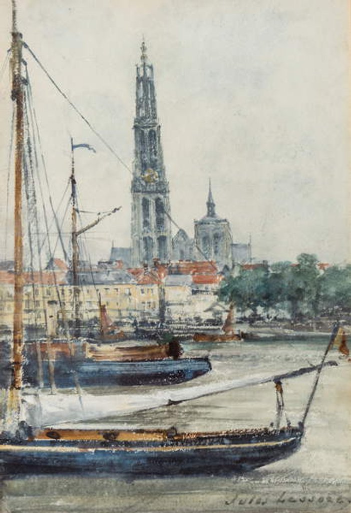 Detail of Antwerp by Jules Lessore