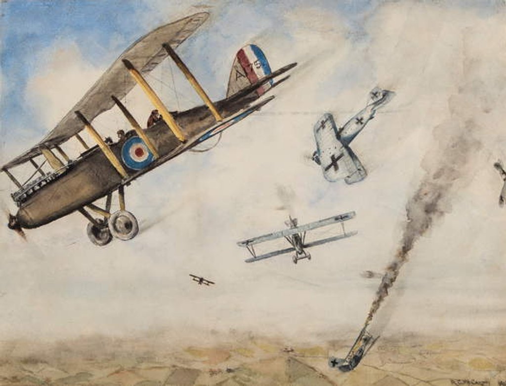 Detail of WWI Dogfight, 1918 by R.C. McCarthy