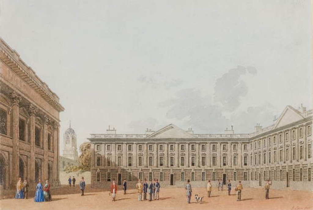 Detail of Peckwater Quad looking West, Christ Church, Oxford, 1850 by George Pyne