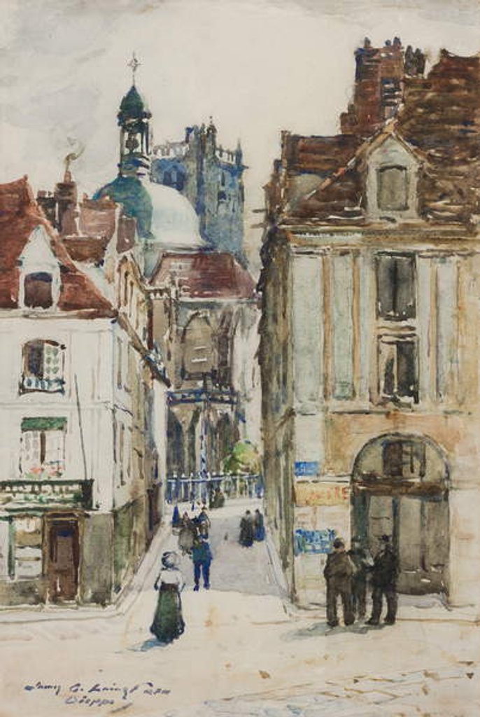 Detail of Dieppe, Rue Notre Dame by James Garden Laing