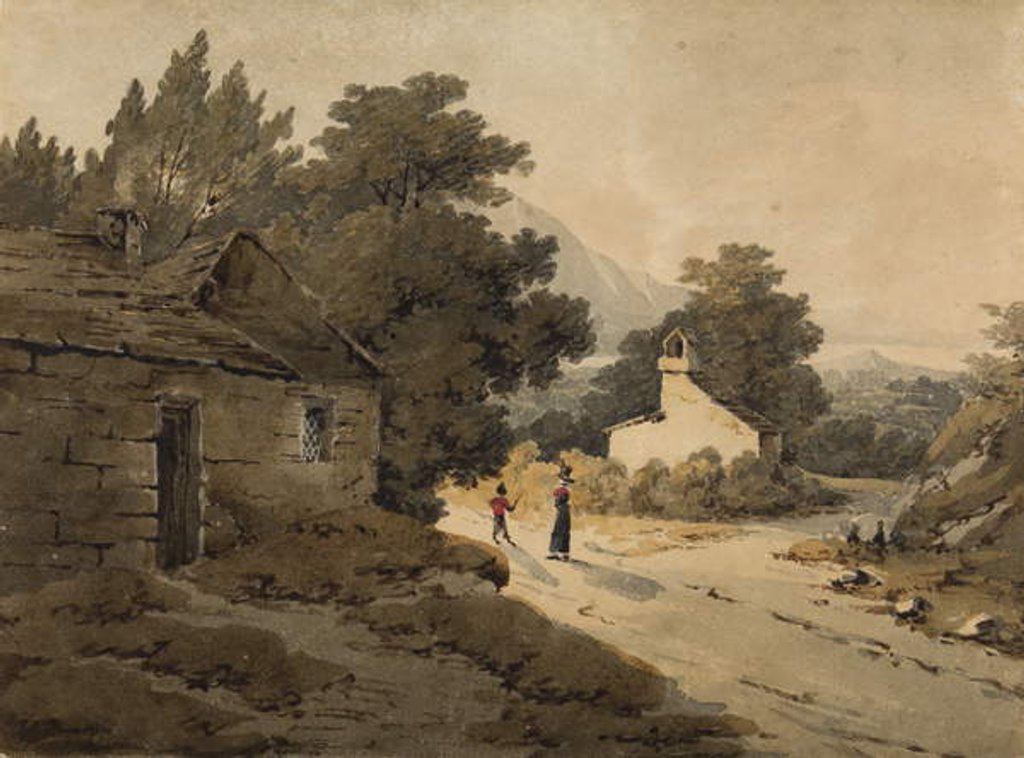 Detail of Bassenthwaite, Lake District by Paul Sandby Munn