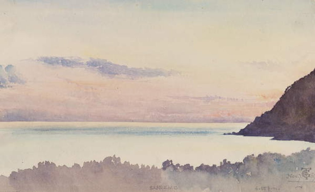 Detail of San Remo, 4.55 p.m. 7th November, 1877 by George Douglas Tinling