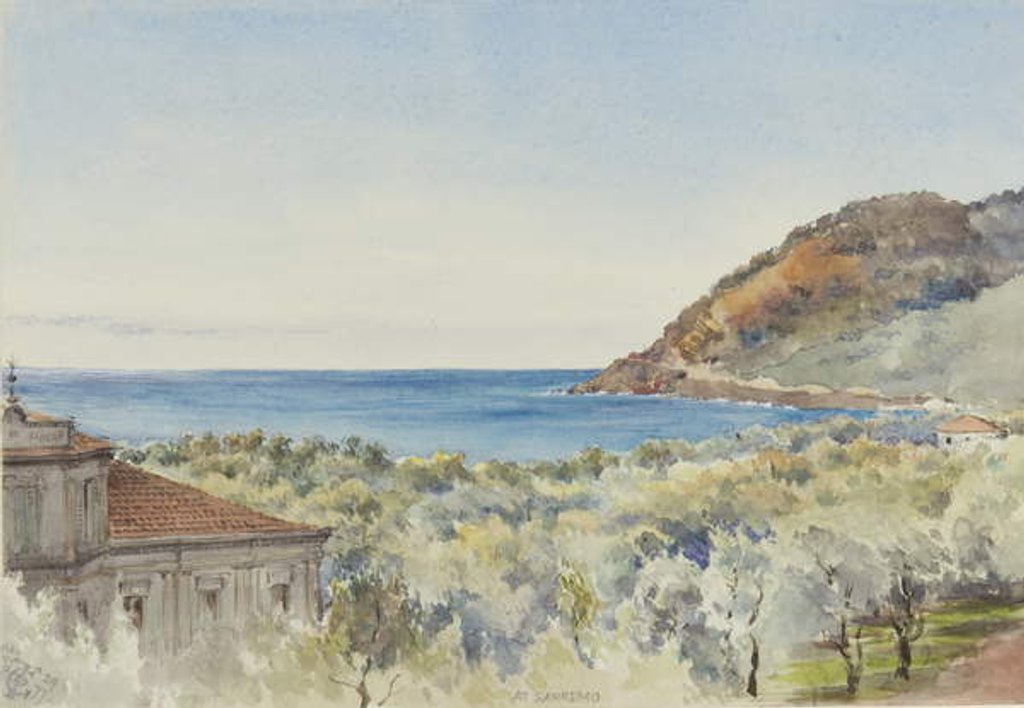 Detail of At San Remo looking West, 29th November 1877 by George Douglas Tinling