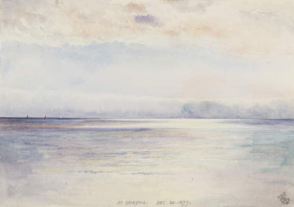 Detail of At San Remo, 30th December 1877 by George Douglas Tinling