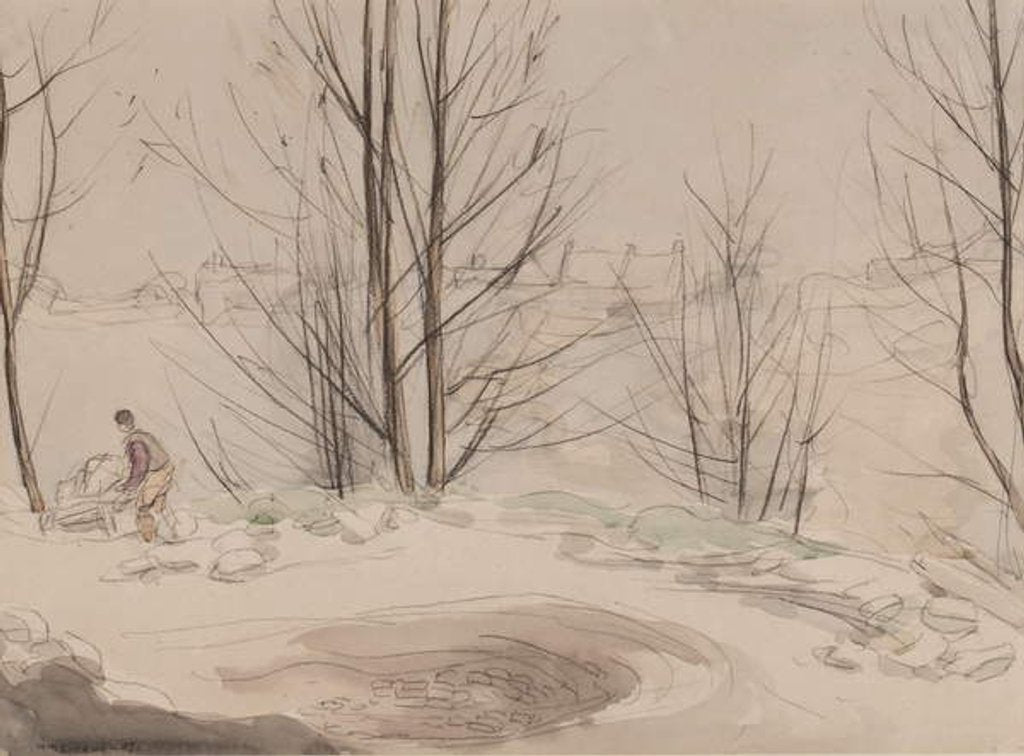 Detail of Carshalton Quarry, 1907 by Horace Mann Livens