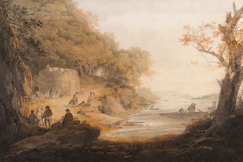 Detail of The Lime Kiln at Crabtree opposite to Saltram, Devon by William Payne