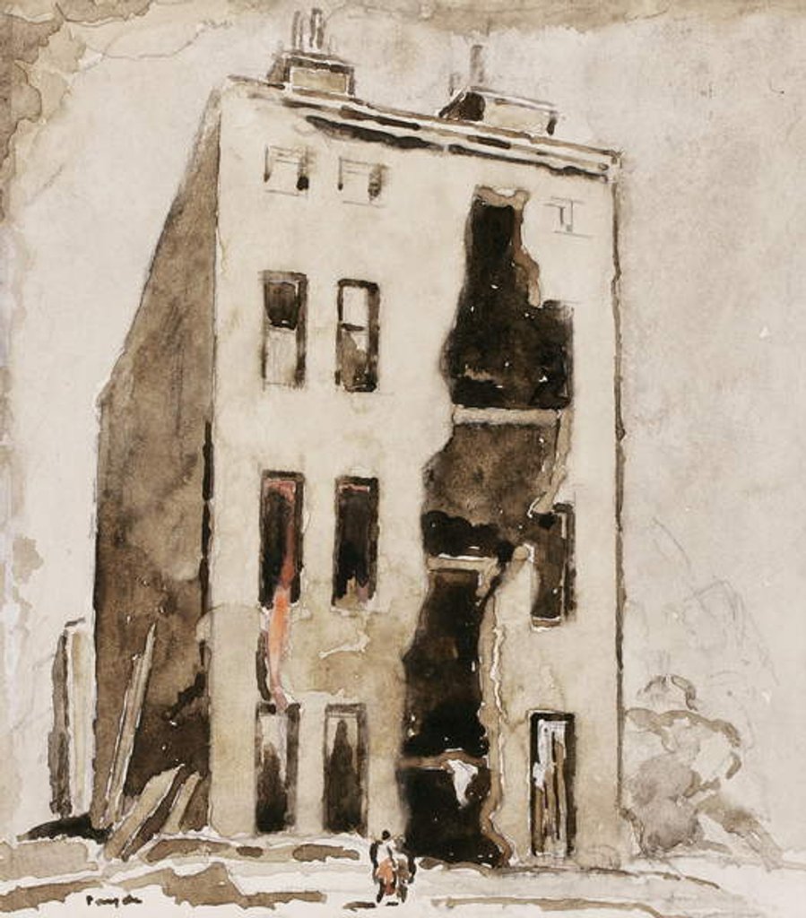 Detail of Ruined House by James Ferrier Pryde