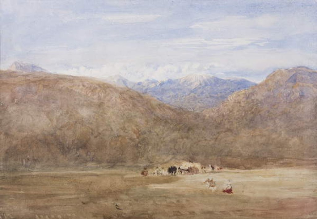 Detail of Cader Idris and Mynydd Moel from a meadow on the Mawwdach near Dolgellan, c.1840 by David Cox