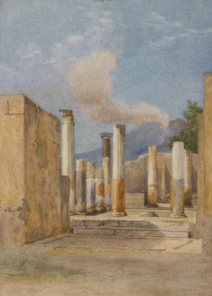 Detail of Pompeii: House of Pansa, via delle Terme, 1843/44 by Arthur Glennie