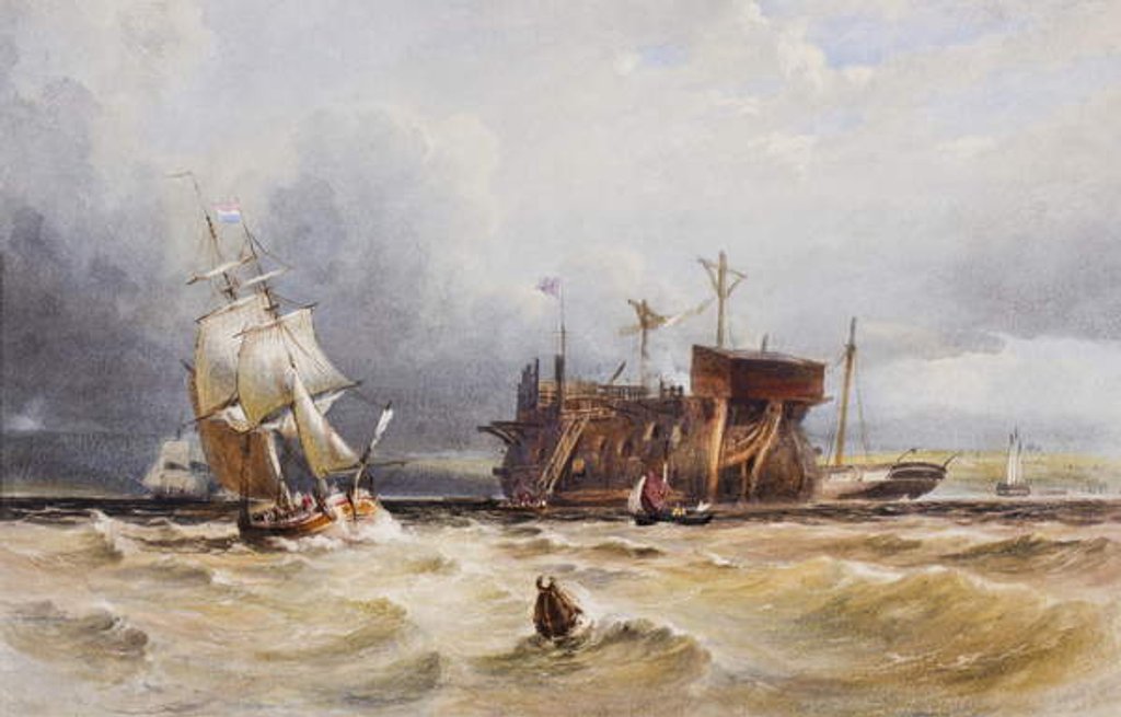 Detail of A hulk, c.1850 by European School