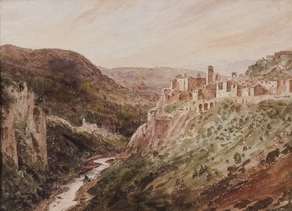 Detail of Civita Castellana, 1854 by John Louis Petit