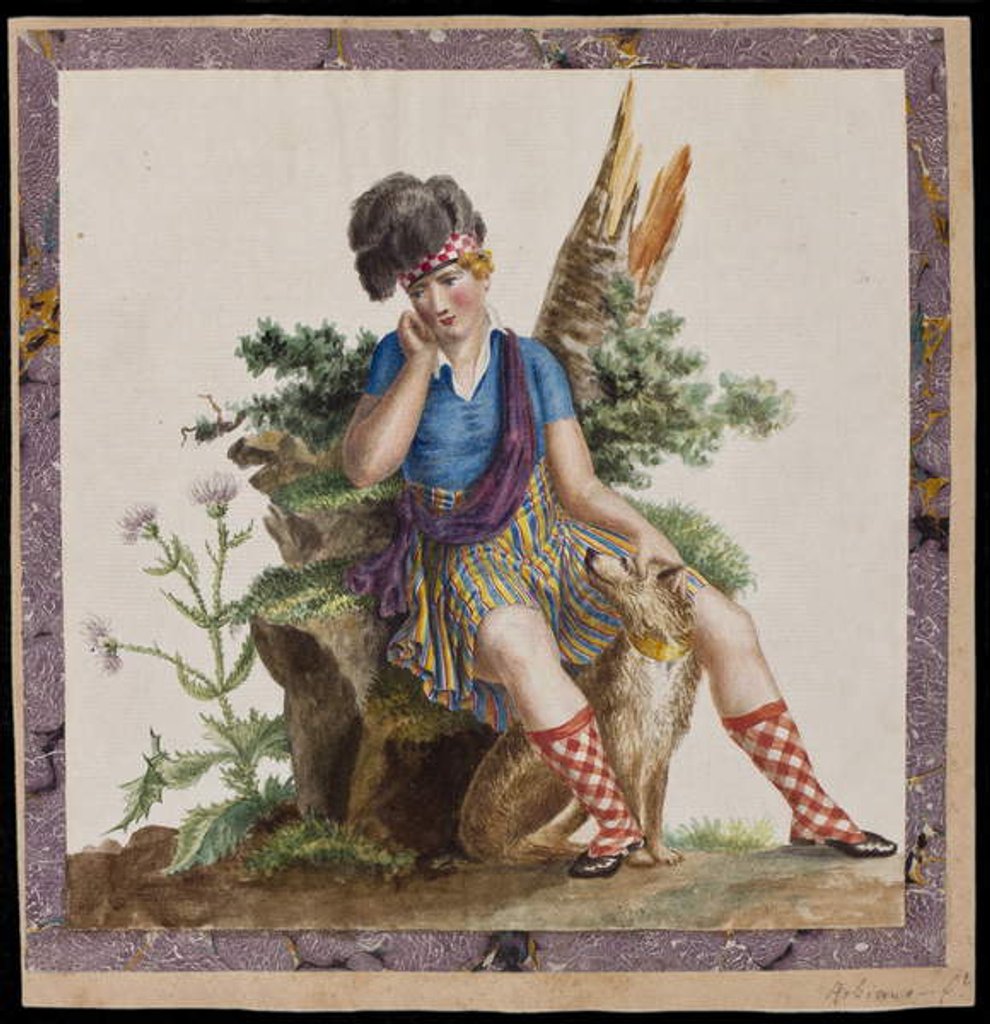 Detail of A Highlander, c.1820 by Robiano Robiano