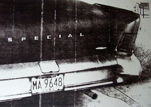 Detail of Black and white car, 2014 by David Studwell