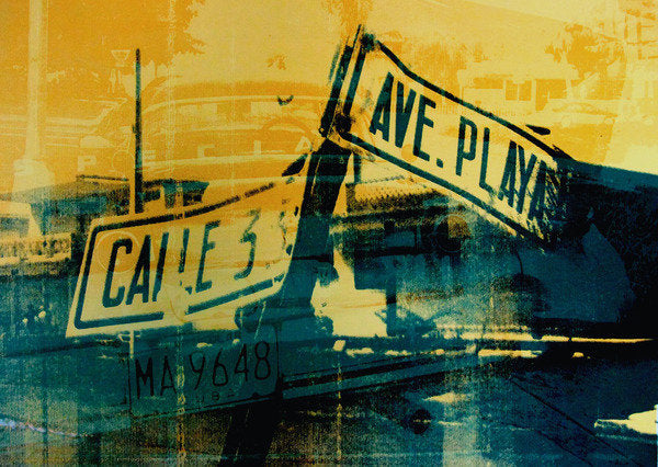 Detail of Green and Yellow Street Sign, 2012 by David Studwell