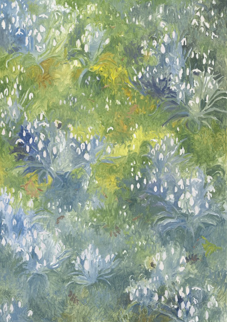 Detail of Snowdrops, 2014 by Leigh Glover