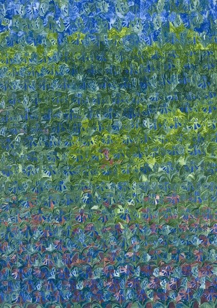 Detail of Bluebells, 2012 by Leigh Glover