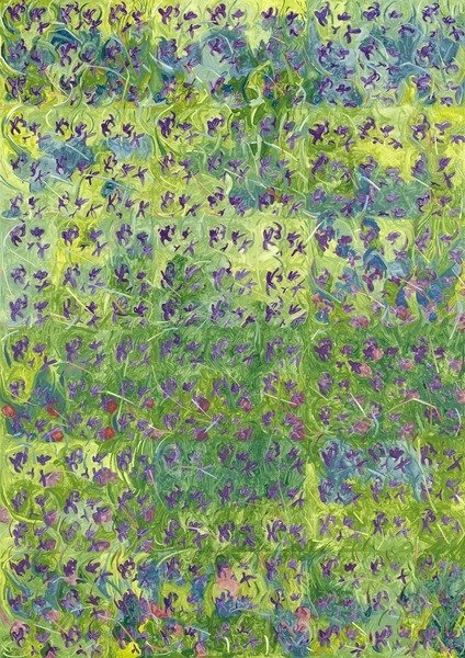 Detail of Sweet Violets, 2012 by Leigh Glover