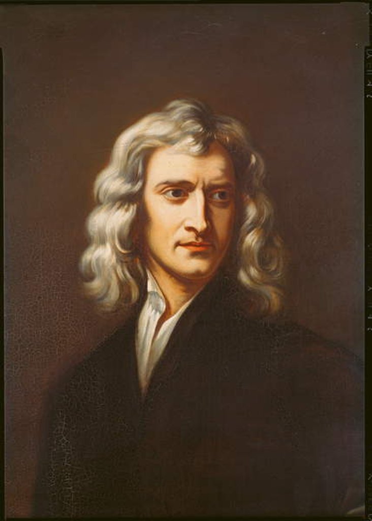 Detail of Sir Isaac Newton by Godfrey (after) Kneller