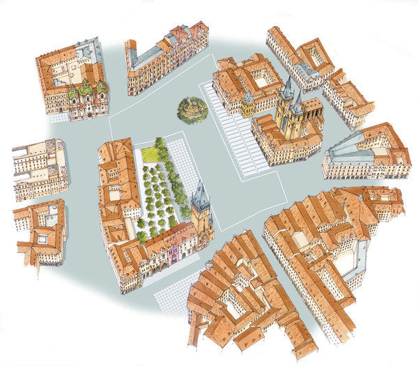 Detail of Old Town Square. Prague, Czech by Fernando Aznar Cenamor