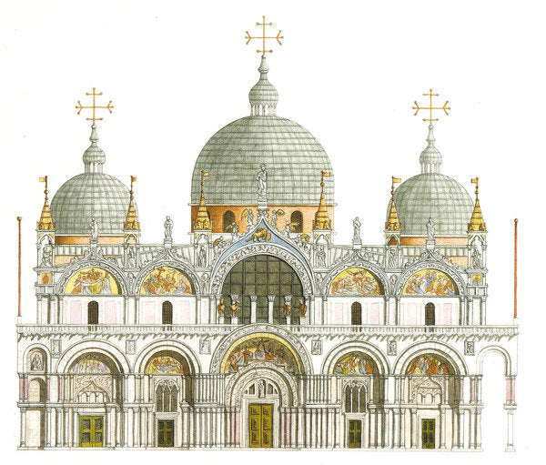 Detail of St. Mark's Basilica. Venice, Italy by Fernando Aznar Cenamor