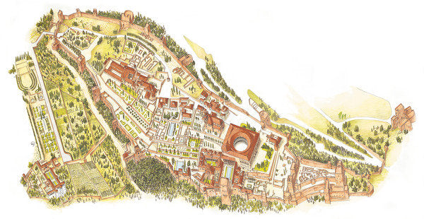 Detail of Alhambra, Granada, Spain. Aerial view by Fernando Aznar Cenamor