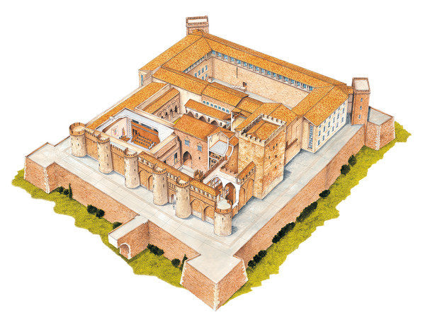 Detail of Aljaferia. Zaragoza, Spain. Islamic palace by Fernando Aznar Cenamor