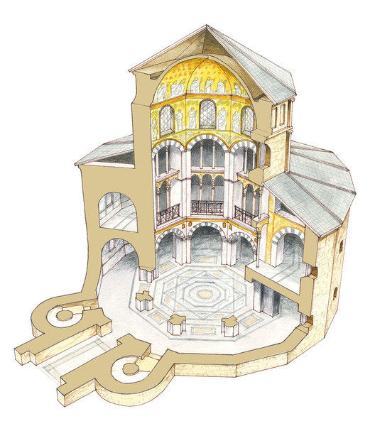 Detail of Palatine Chapel. Aachen. Germany by Fernando Aznar Cenamor