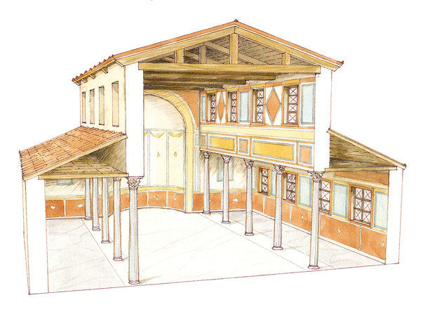 Detail of Roman basilica by Fernando Aznar Cenamor