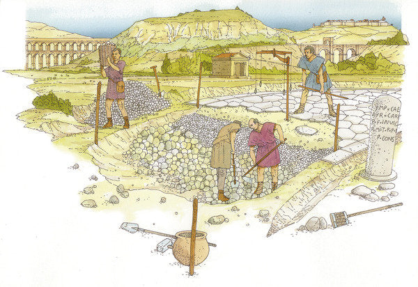 Detail of Roman road. Detail by Fernando Aznar Cenamor