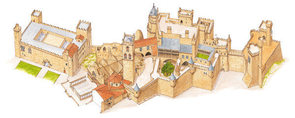 Detail of Olite Castle. Navarra, Spain by Fernando Aznar Cenamor