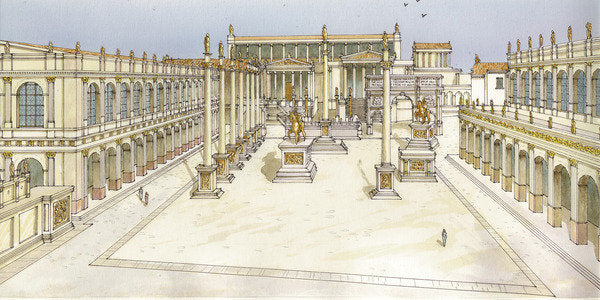 Detail of Imperial Forum. Rome by Fernando Aznar Cenamor